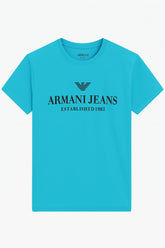 Men’s aqua blue Armani Tee